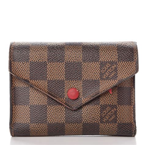 louis vuitton victorine wallet damier ebene|louis vuitton damier long wallet.